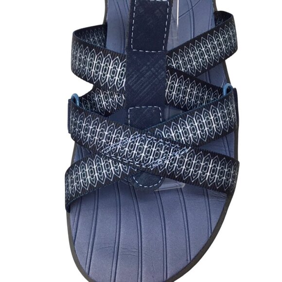 Jambu Sport Sandals NWOT Bay Water Ready Vegan Blue Size 7 Strappy Webbing Adj - Picture 6 of 10